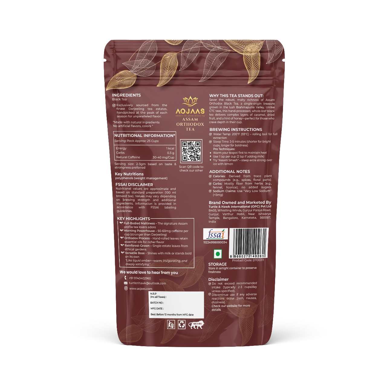 Assam Orthodox Black Tea