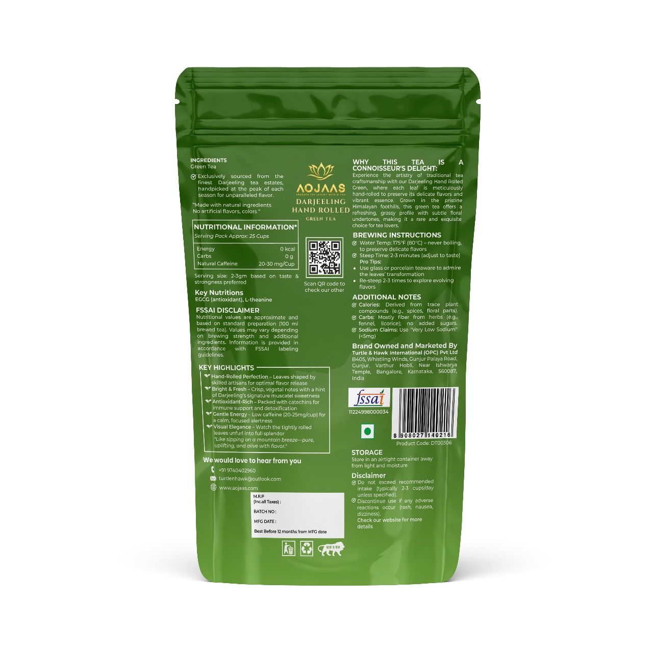 Darjeeling Hand Rolled Green