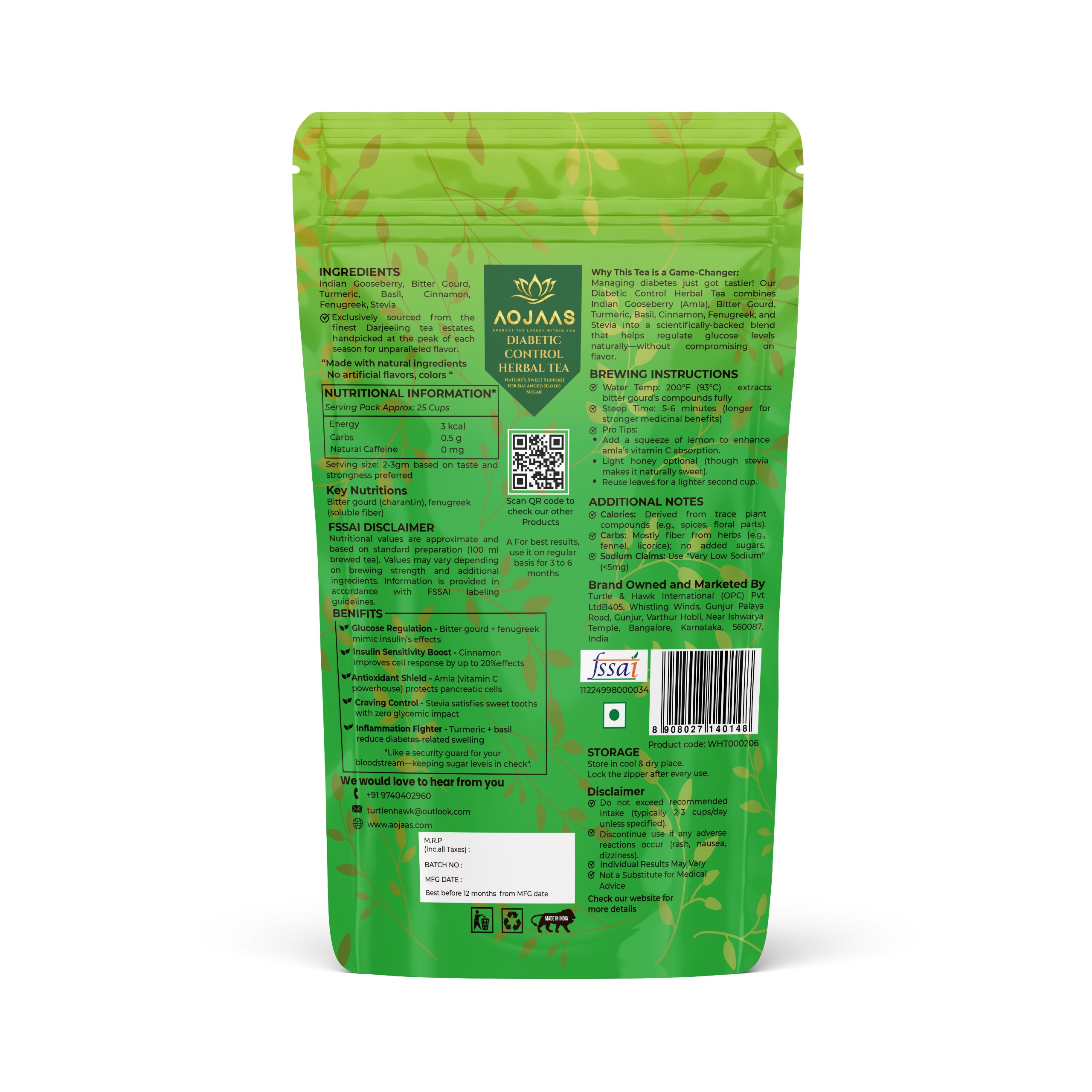 Diabetic Control Herbal Tea