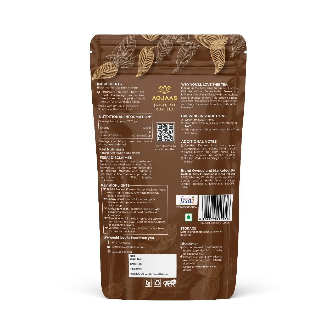 Jamaican Rum Tea